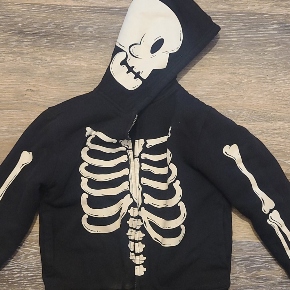 Skeleton zip jacket